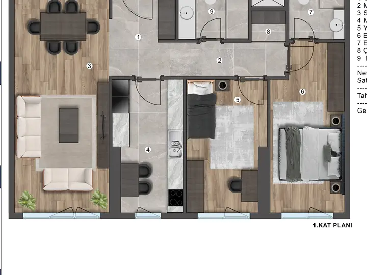 V Premium Block B 2+1 Grundriss