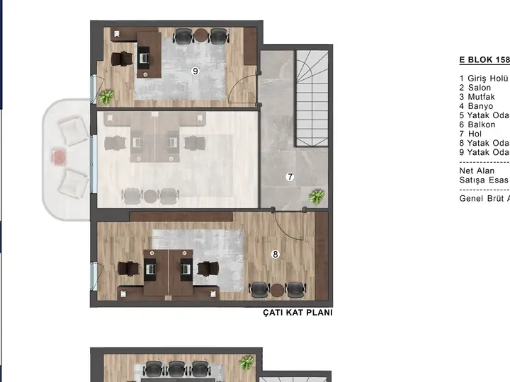 V Premium Block E 2+1 Grundriss